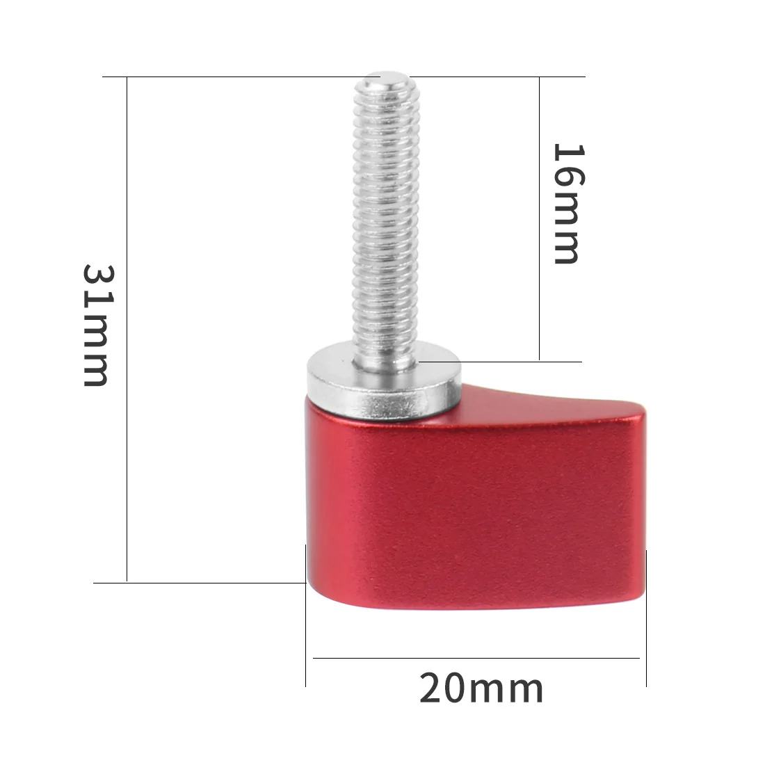 2x M4 M5 M6 Griffschraube 17mm 14mm Länge für GoPro, Insta360, YI, DSLR-Kamera, Handspanner-Adapter, Rändelschraube – Detail 8