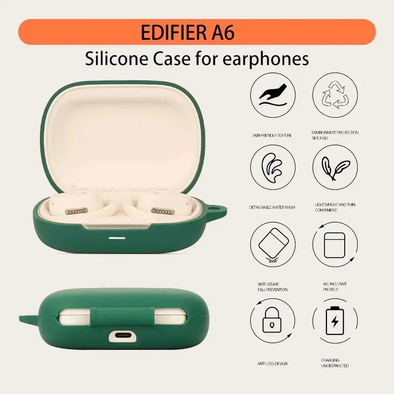 Skinlee Phone Case For Edifier A6 Case Liquid Silicone Matte Shockproof Soft Shell For Edifier A6 Back Cover