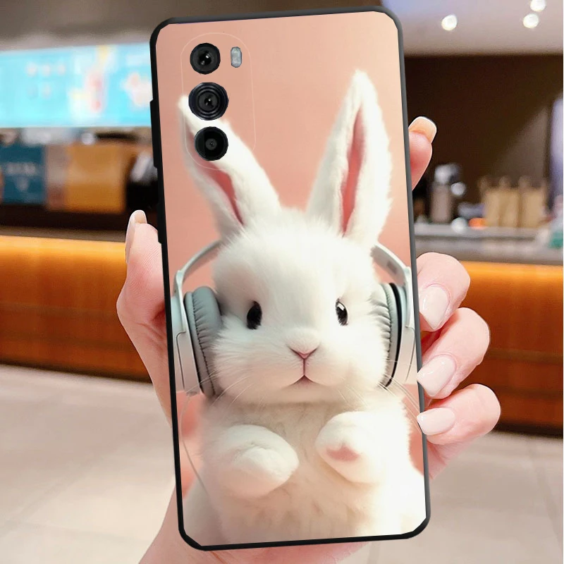 

Phone Case For Motorola Edge 50 40 Pro 60 50 40 30 Ultra Neo Fusion Moto G85 G72 G53 G54 G84 G13 G32 Rabbit