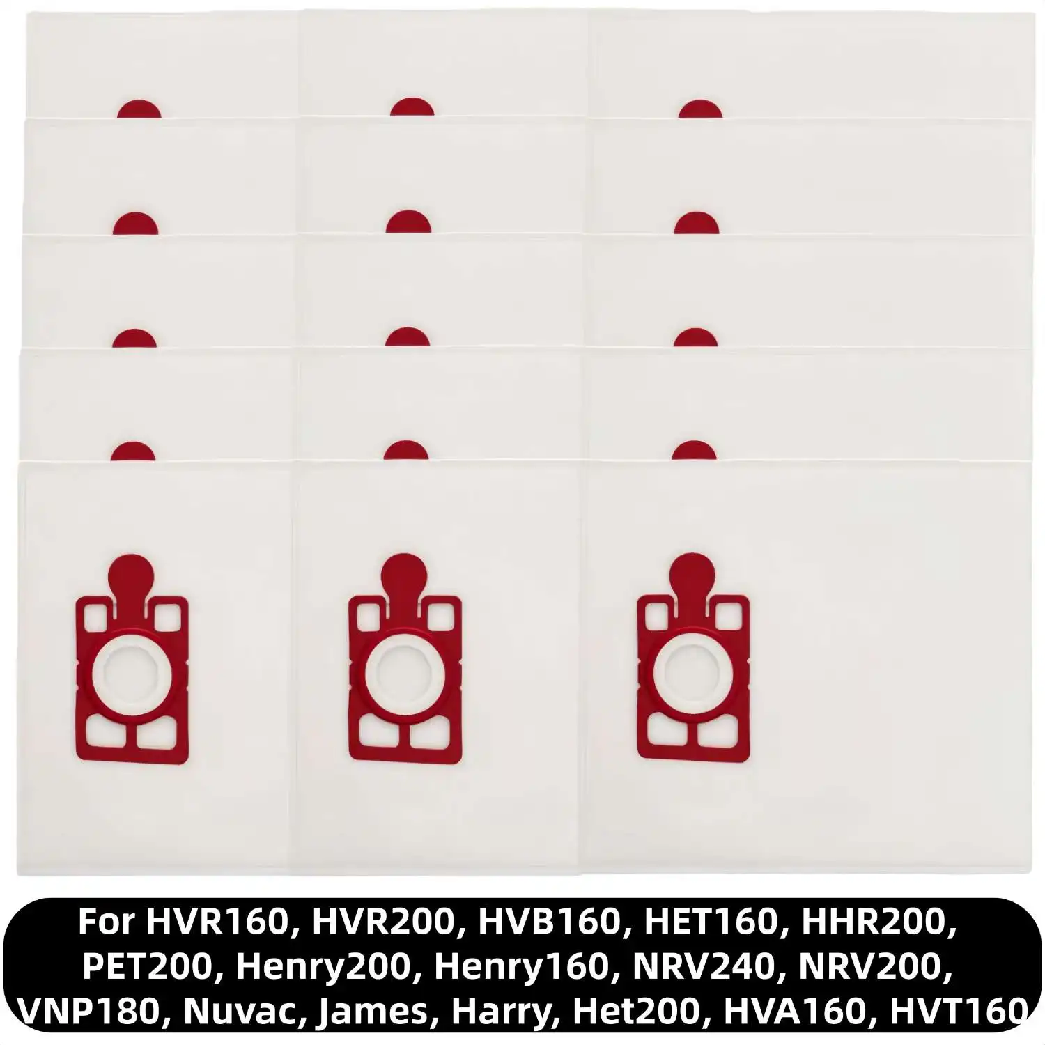 Bolsas para aspiradora Henry Hoover, compatibles con Numatic, Hetty, Henry Plus, James, Basil, David, Edward, NRV200, NVR225, RSV200
