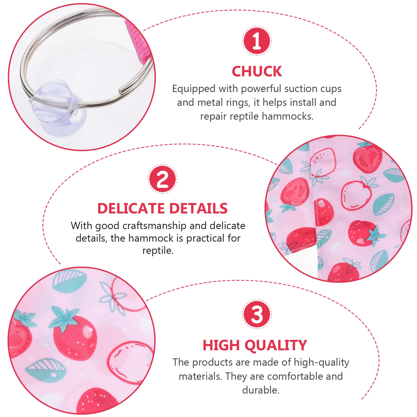 

2Sets Reptile Hammock Lizard Hanging Bed Sturdy Fabric Sleeping Nest for Pets Easy to Install Removable Rest Bed for Small