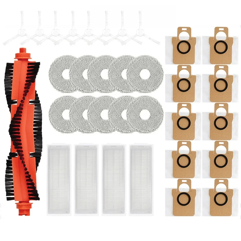 A24P لشاومي Mijia M30 Pro روبوت فراغ أجزاء الملحقات الرئيسية الجانب فرشاة تصفية ممسحة القماش كيس لجميع الغبار قطع الغيار