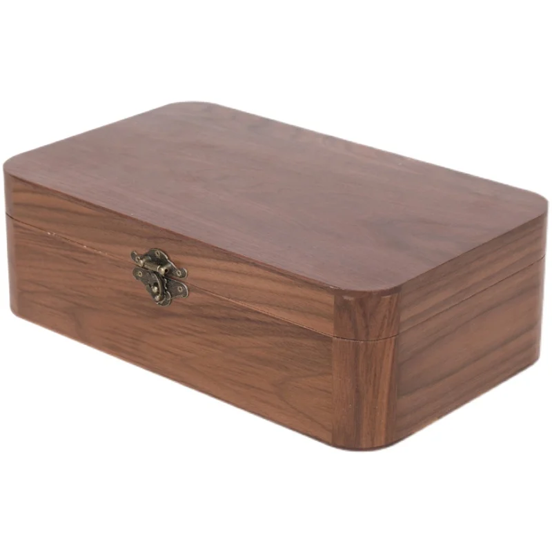 Wood Storage Rectangle Box, Bamboo, Pine, Black Walnut ,with Lock