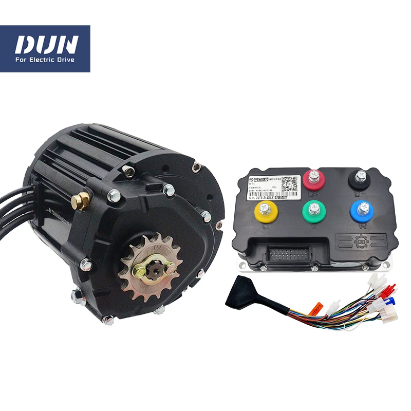 Powerful QS 138 4000W V3 Mid Drive Motor 7500W Max with 72V BLDC Fardriver Controller ND72530 For Electric Motorcycle ATV