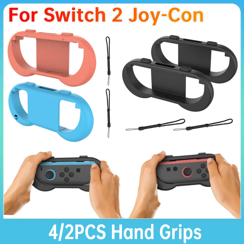 

4/2PCS Hand Grips for Nintendo Switch 2 Joy-Con Grip Left Right Game Controller Bracket Stand Holder Ergonomic Grip Holder