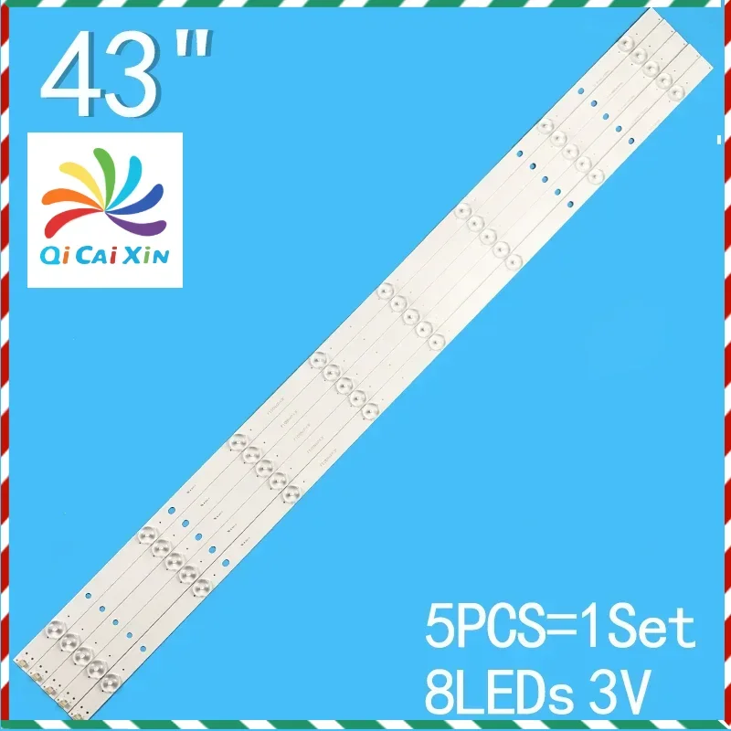 파나소닉 TV LED 백라이트 스트립, 42 인치 IC-A-HWCC42D486 TH-43C410K TX-43ESW504 TH-43DS630W TC-43DS630C TH-43CS600, 5 개