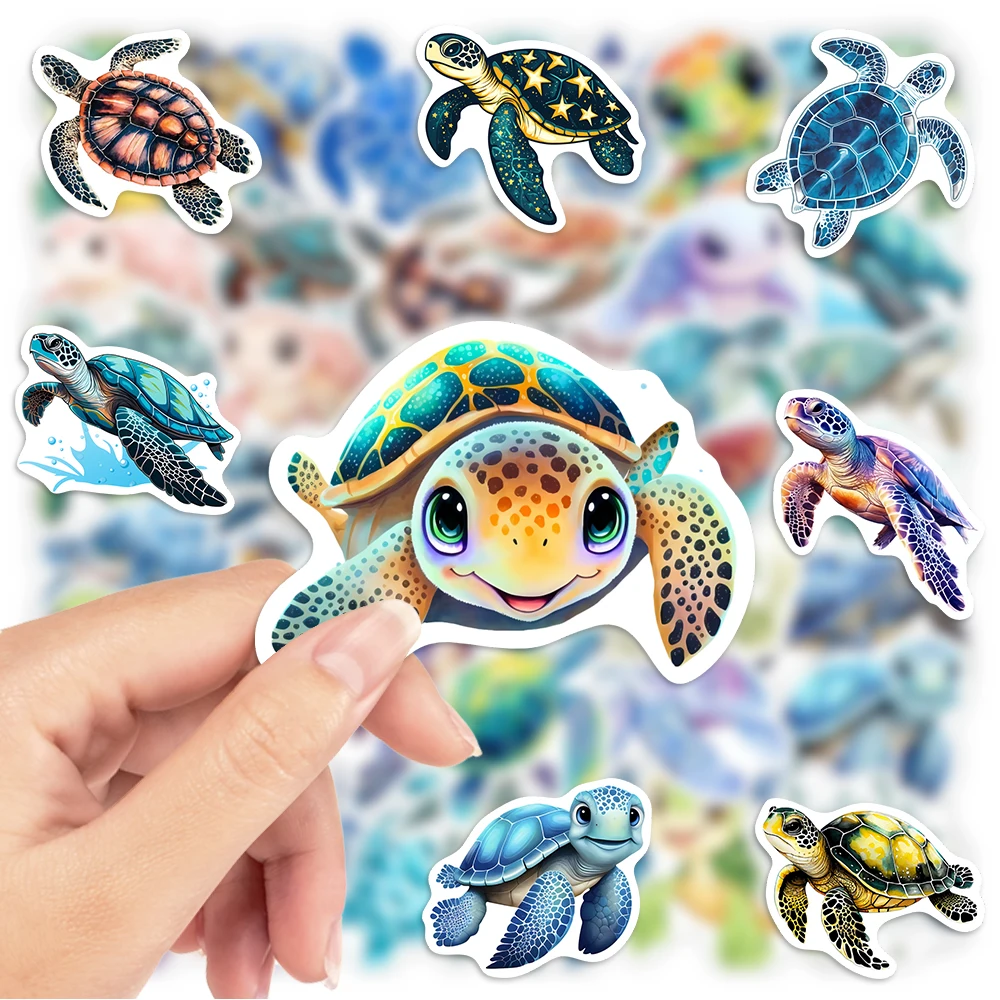 Watercolor Sea Turtle Stickers - Kids Toys Laptop 评论和价格