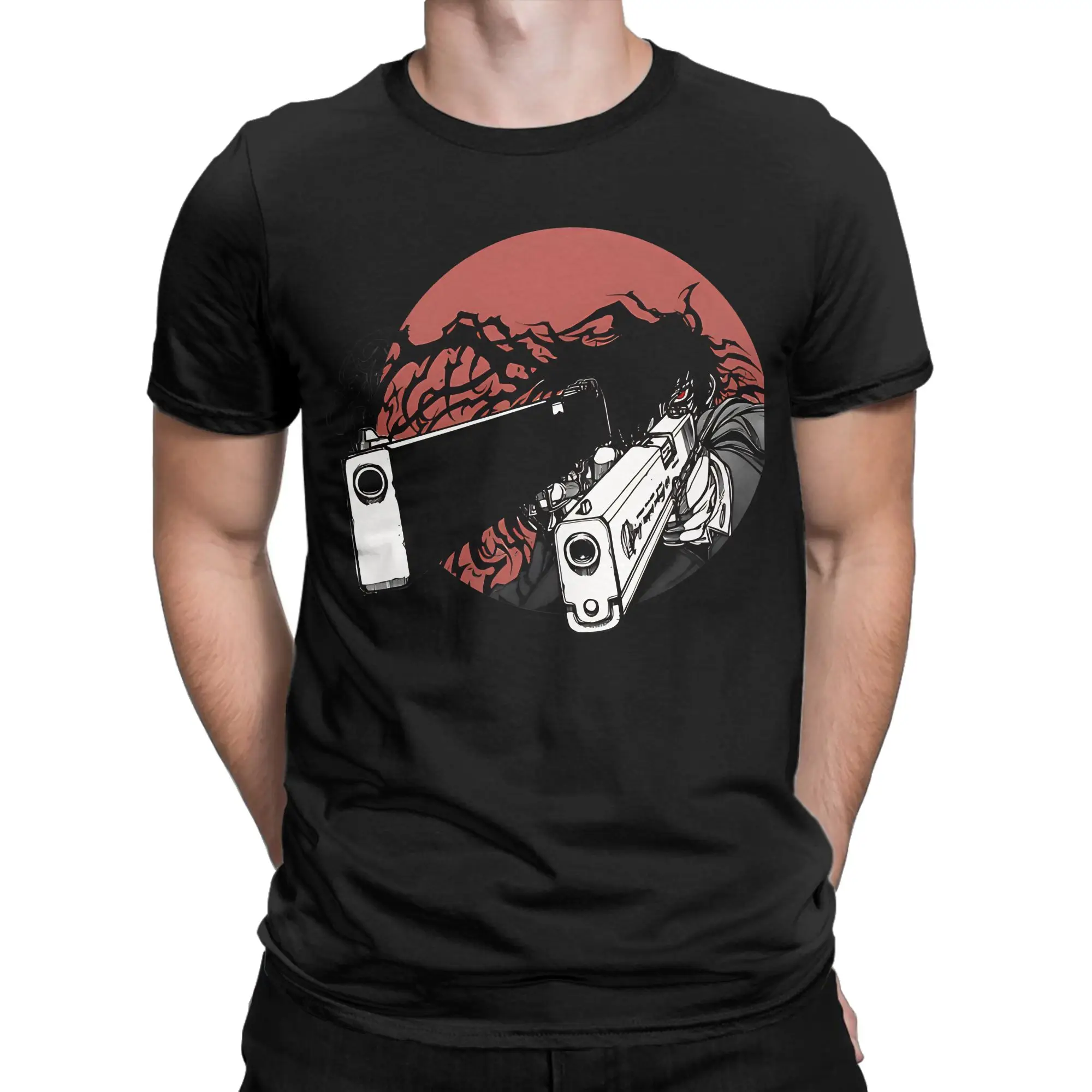 Hellsing Gothic Blood Classic Funny Graphic 100% Cotton T-Shirt Tees Tops For Men