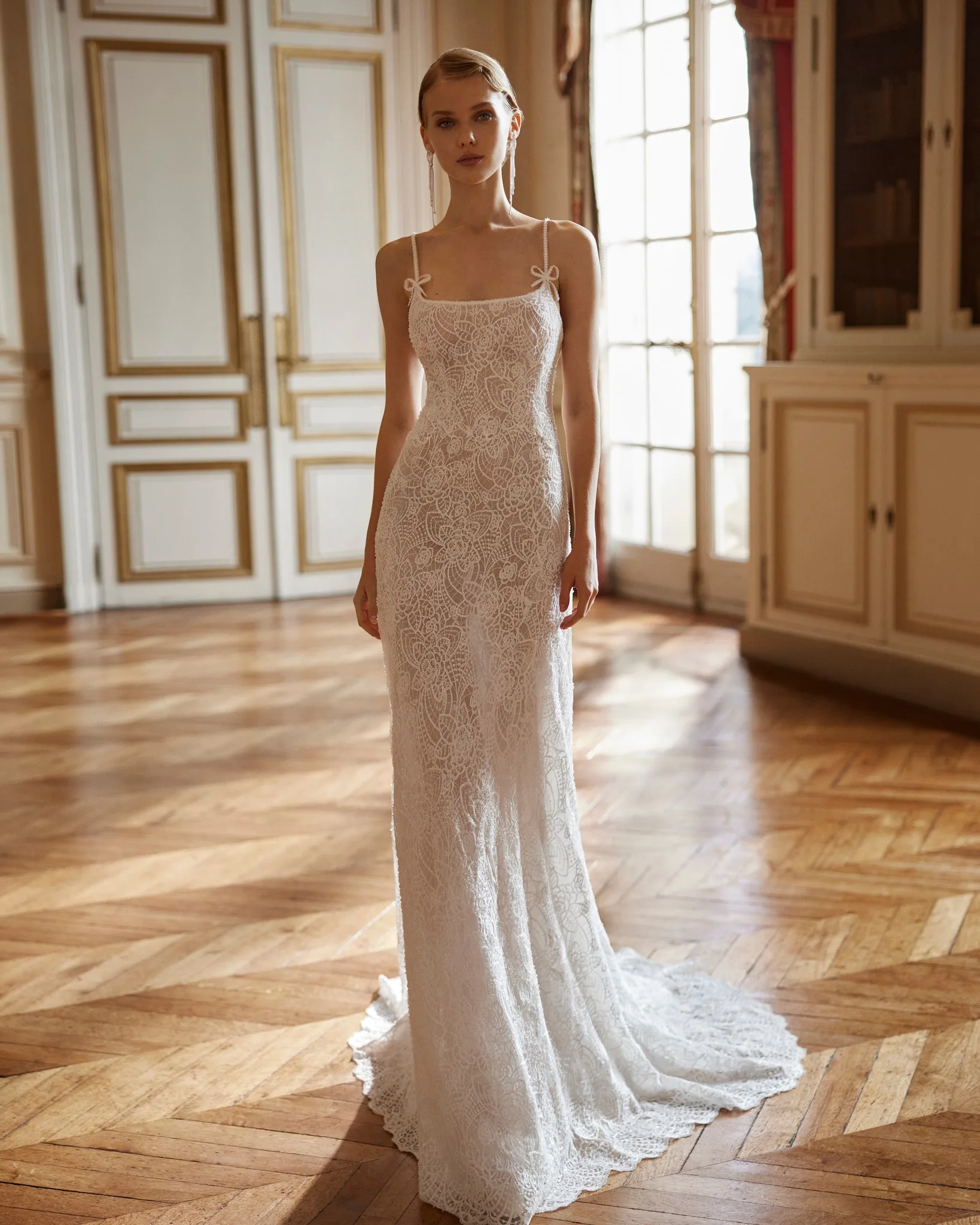 

Lace Wedding Dresses Mermaid Vestido De Novia Minimalista Vestidos Elegantes Beach Dress Alta Costura Hochzeitskleid Damen Bride