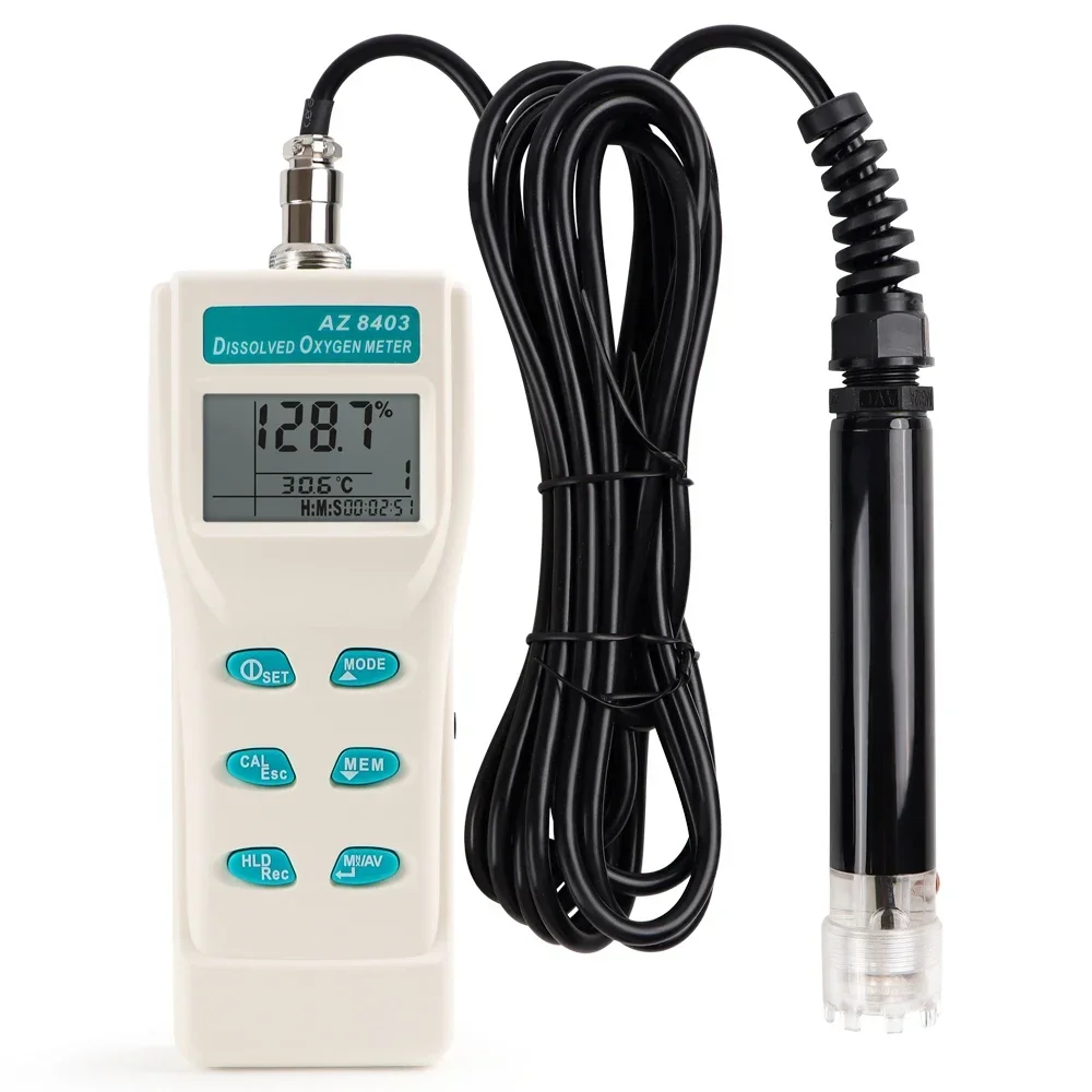 New Arrival AZ-8403 Dissolved oxyg gen Detector Aquaculture Ture oxyg gen Measurement Meter Water Quality Tester