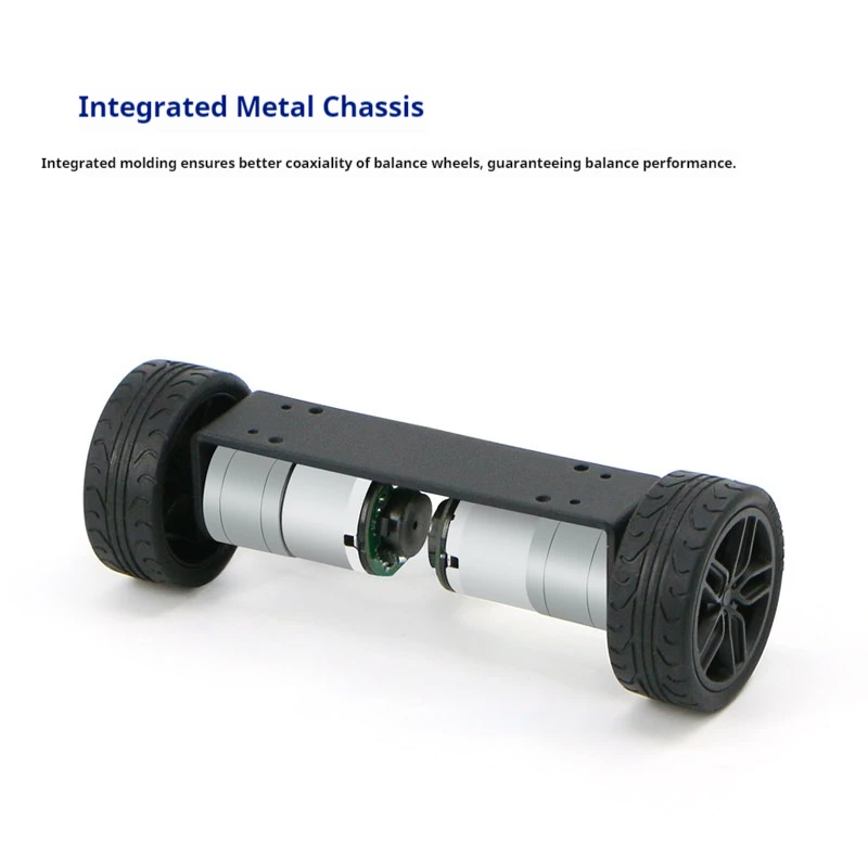 Balance car chassis, two wheel frame, intelligent car chassis, metal integrated molding, encoder motor
