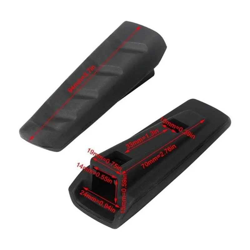 4X Front Foot Peg Footrest Rubber Cover Pedal Set For BMW F800GT F900R F900XR R1200R R1200S/ST R Nine T R9T R1250R-X67A