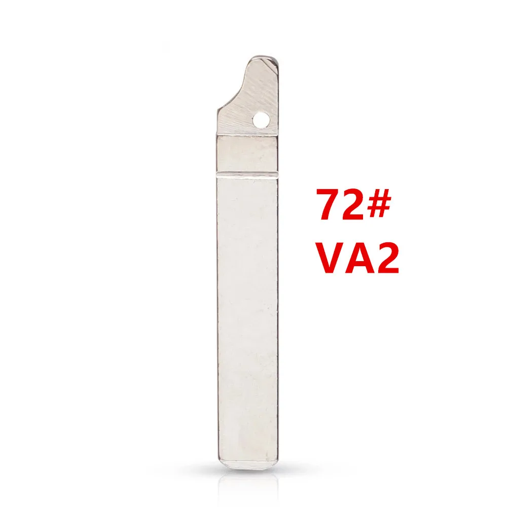 

10pcs 72# VA2 VA2T 73# HU83 Key Blade Flip Uncut Car Key Blank for Peugeot 307 407 Citroen Renault Car Remote Control Key Blanks