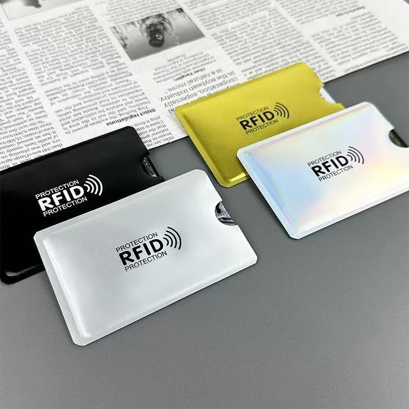 10pcs Anti Demagnetization Anti Shielding Card Covers Bank Credit Card Anti-theft Brush Aluminum Foil Id Card Protection Covers