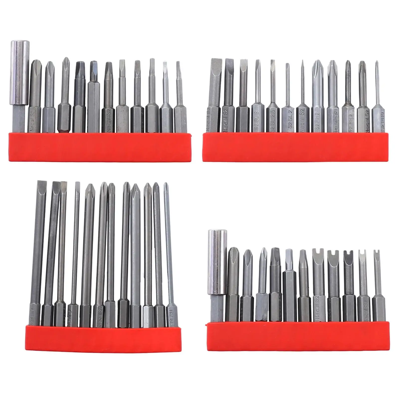 12 Pieces S2 Alloy Steel Screwdriver , 1/4