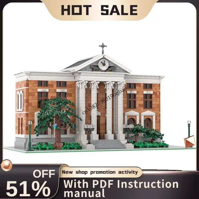 

New 3104PCS City Hot Selling Street View Moc Back Future Clock Tower Model Custom Puzzle Diy Creative Ideas KidToy Birthday Gift