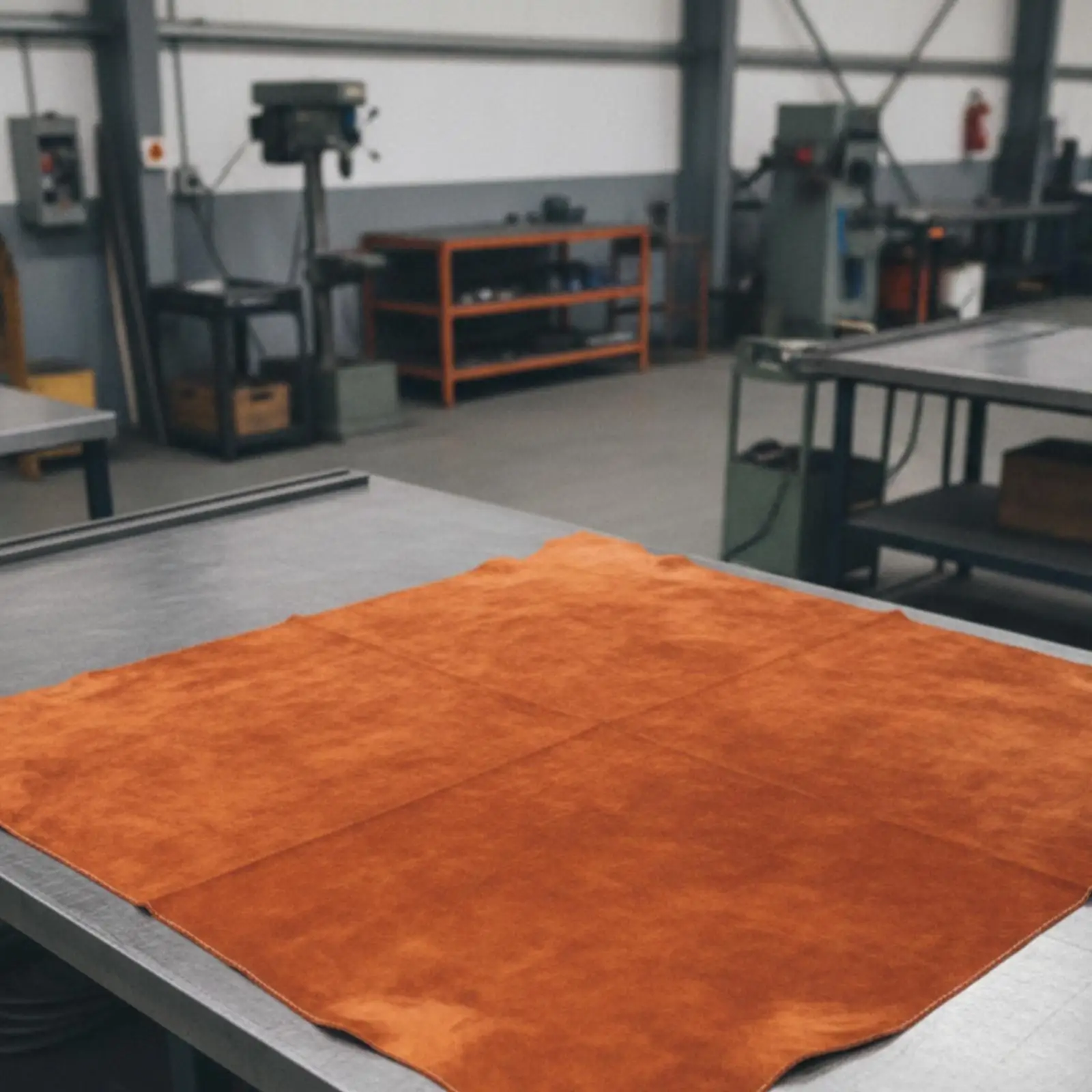 Fire Resistant Welding Blanket Cowhide Leather Thick Heat Shield for Metal Work Glasswork Foundry Camping Barbecue