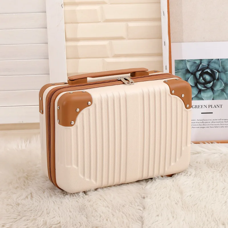 14 Inch Korean Version Makeup Case Portable Suitcase Vintage Gift Box Travel Box