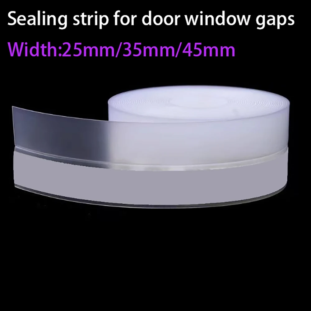 

Sealing Strip Width 25/35/45mm Self-Adhesive Cabinet Door Dust-Proof Tape Glass Wardrobe Windshield Filling Sealing Strip