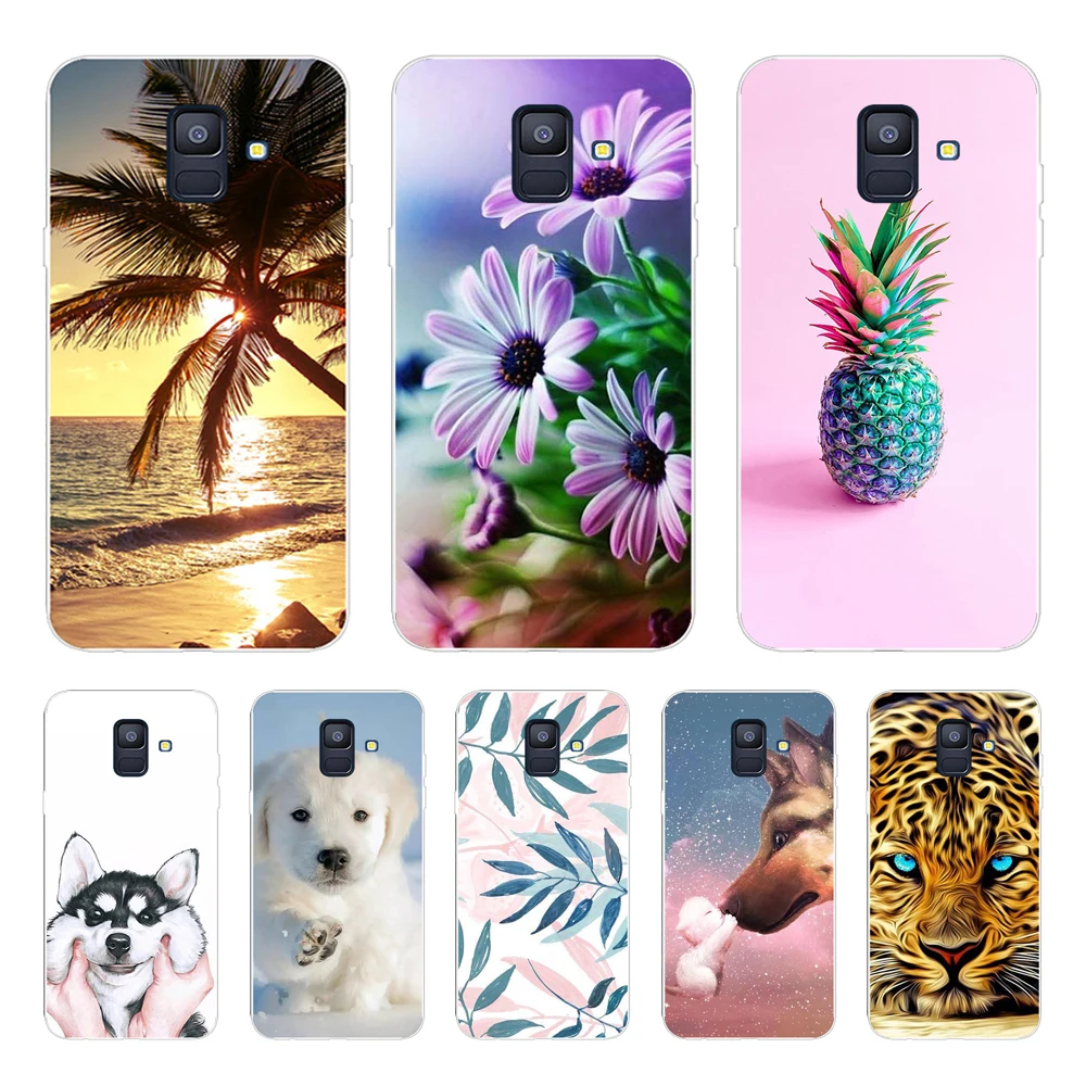 For Samsung Galaxy A6 A8 2018 Case Silicone Cover For Samsung A8 A6 Plus 2018 Soft TPU Case For Galaxy A8 A 8 6 A6 Phone Cover