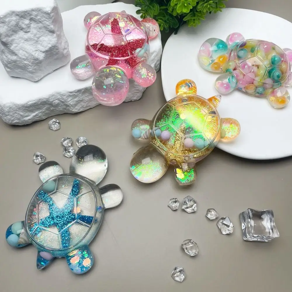 Flash Flowing Sand Candy Color Turtle Dolls Luminous Bead Starfish Starfish Turtle Toy Kawaii Lovely Turtle Small Ornament Gifts