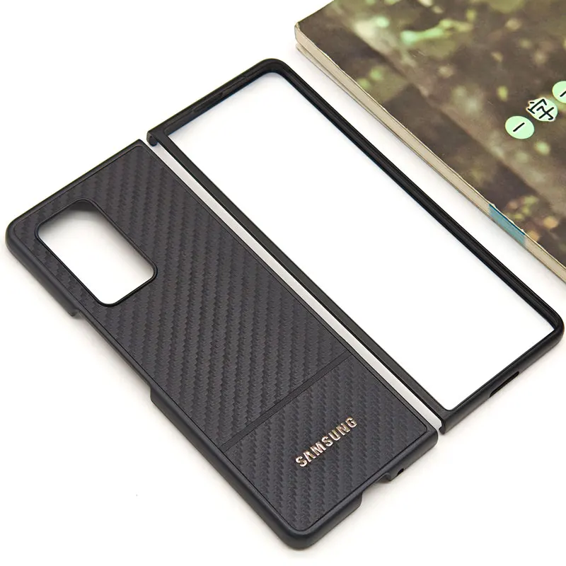 Funda Protectora Ultrafina de Fibra de Carbono para Samsung Galaxy Z Fold 7 6 5 4 3 2 1, Z Fold2 Fold3 Fold4 Fold5 Fold6 Fold7