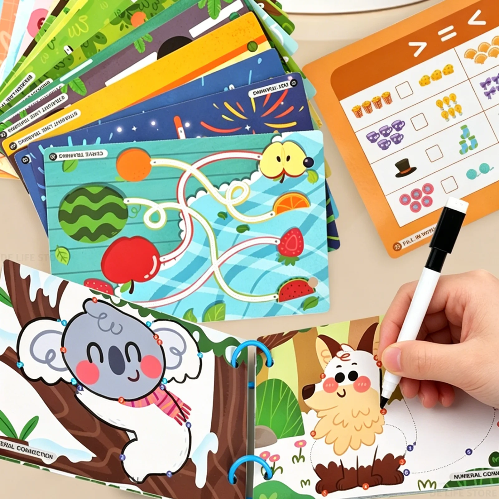 New Handwriting Training Book With Erasable Pen Toddler Copybook For Digit Alphabet Line Basic Practice Kids Calligraphy Drawing