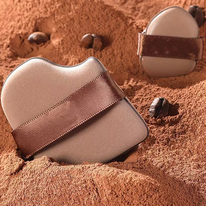 4/5/6/10개 초콜릿 화장 퍼프 메이크업 스펀지 습식 및 건식 사용 얼굴 및 눈가 컨투어링 섀도우 화장품 파운데이션 컨실러용