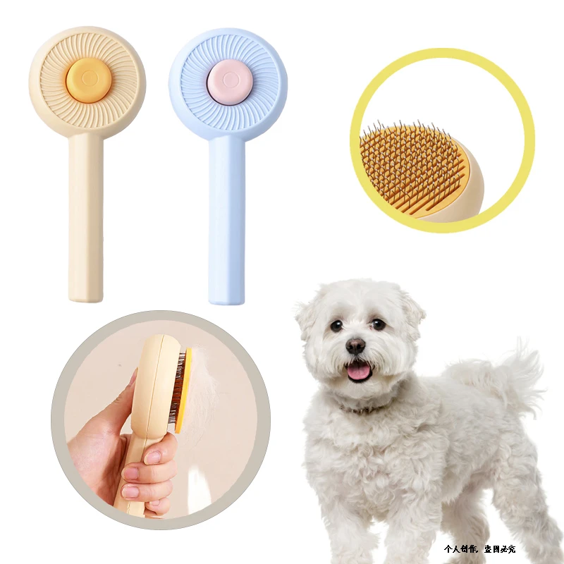 Pet Grooming Needle Brush Magic Massage Comb Hair Remover Pets General Supplies  For Cat Dog Cleaning Care