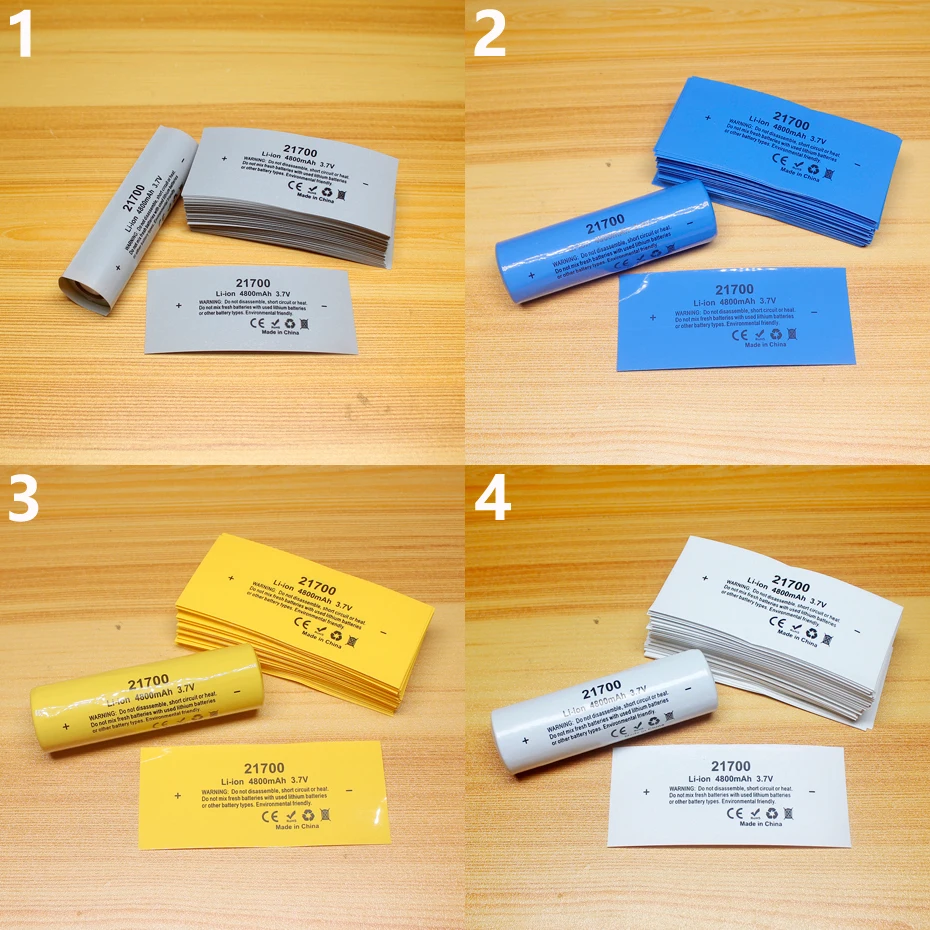 100 sztuk/partia 21700 opakowanie baterii litowej folia wymienna PVC koszulka termokurczliwa bateria skórka termokurczliwa izolacja rurki