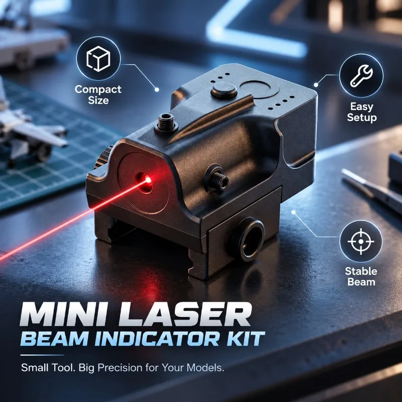 Nylon Constructed Beam Indicator Hobby Part, Simple Snap‑in Lock for Standard Hobby Rails