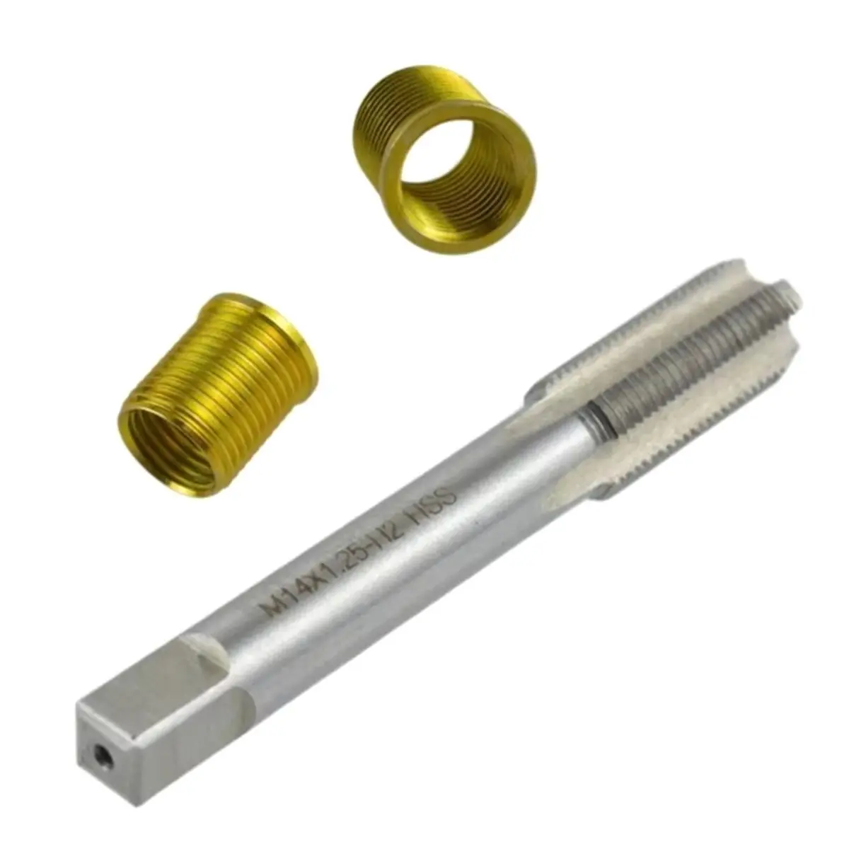 Winter Essential 11PCS Thread Repair Kit M10 M14 Tap Thread Inserts for Stripped Hole Cylinder Head Engine C