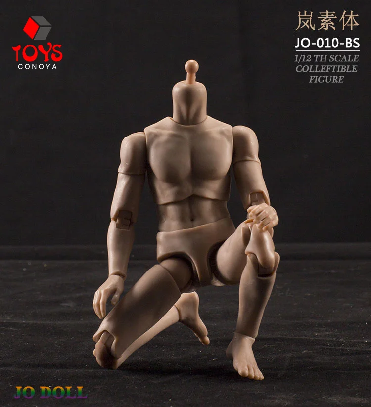 JO-010 1/12 mâle Super Flexible semi-encapsulé corps articulé soldat bronzant peau normale articulée 6 ''figurine poupées