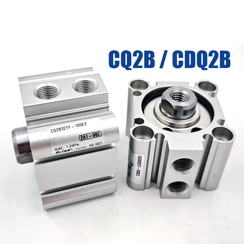 CQ2B CDQ2B D DZ Bore 12 16 20 25 32 40 50 63 80 100 SMC Female Thread Compact Cylinder Standard Double Acting Single Rod