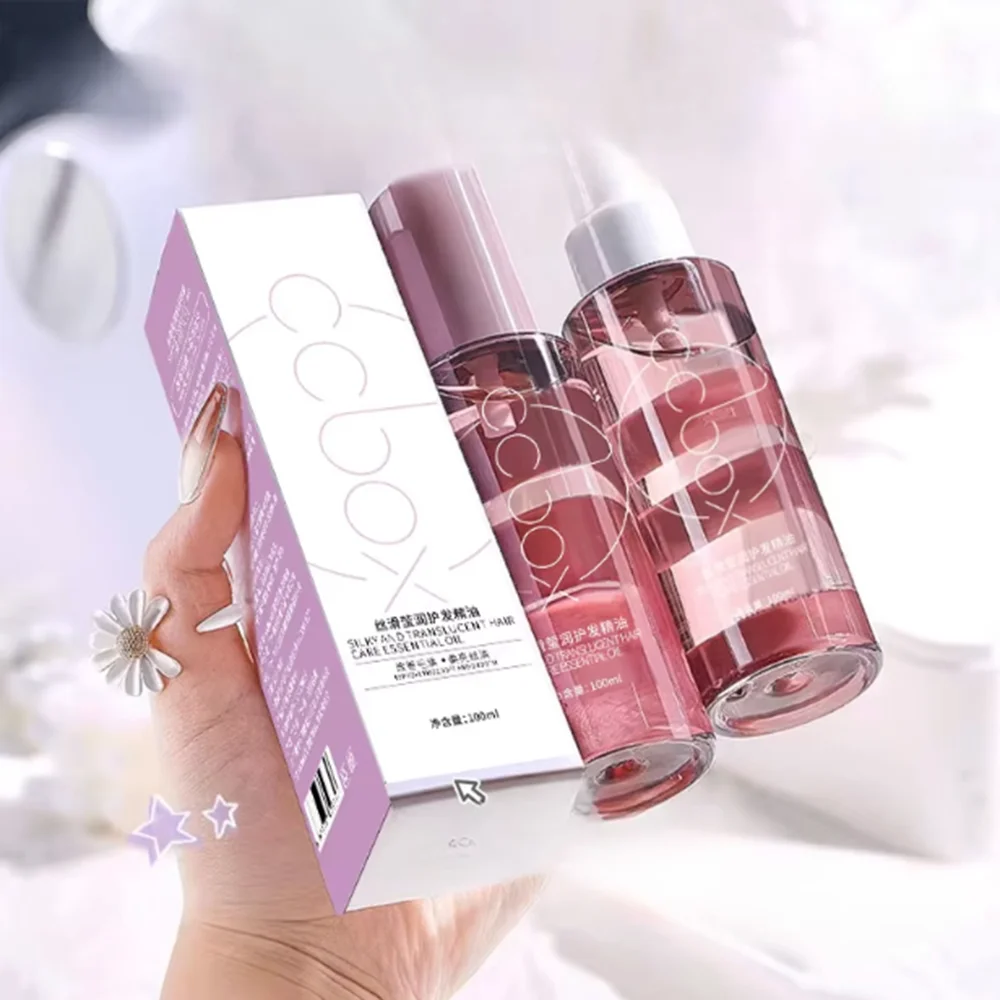Óleo essencial para cuidados com os cabelos de 100ml, para cabelos secos, fragrância duradoura e óleo essencial suavizante, para namoradas e mães em férias.