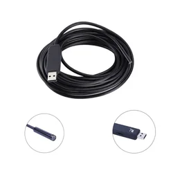 Endoscope USB étanche pour ordinateur, détection électronique, vidéo haute définition, 7m, 5.5mm