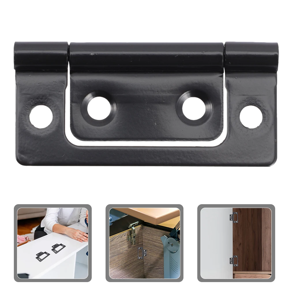

10 Pcs Mother and Son Iron Hinge Brushed Nickel Door Hinges Cabinet Butt Black Bifold Frosted for Doors