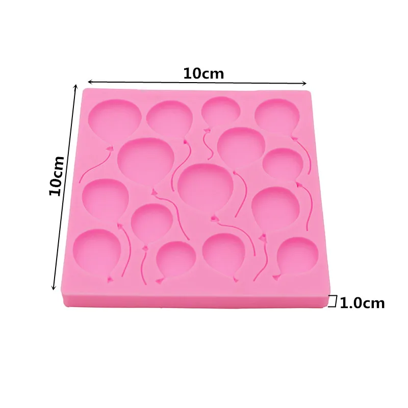 DIY Baking Utensils Porous Balloon Silicone Accessories Drip Moulds Cake Dessert Decoration Fondant Chocolate Silicone Moulds - view 2