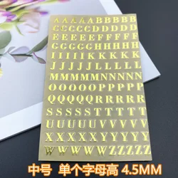 2 vellen metalen alfabetstickers hoofdletters kleine letters stickers zelfklevende 26 letters stickers drop shipping