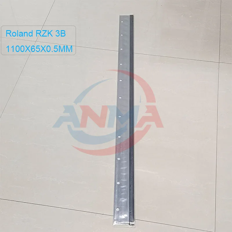 5Pieces Man Roland RZK 3B 1100X65X0.5mm Wash Up Blade With 11 holes For Man Roland Cleaning blade Offset Printing Machine Parts