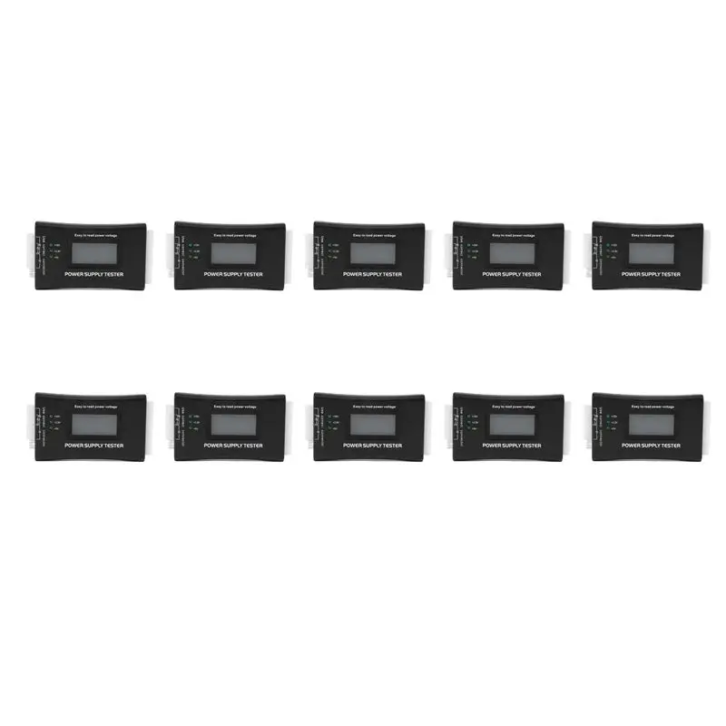 Leading-10X 20+4 Pin LCD Power Supply Tester For ATX, ITX, BTX, PCI-E, SATA, HDD