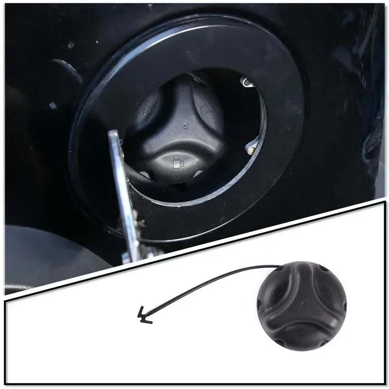 For 2004-2010 Hummer HummerH2 H3 H3T ABS Black Car Styling Fuel Tank CapTank Covers Sticker Car Exterior Accessories
