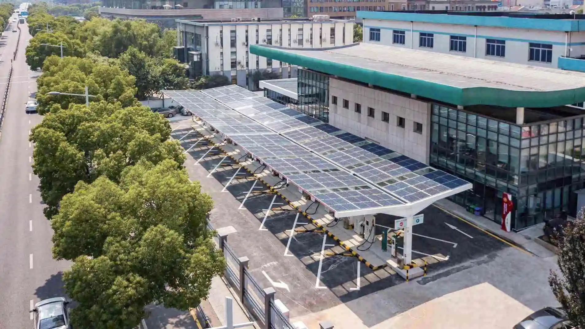 Chargeur de voiture électrique commercial, station de charge rapide EV DC, énergie solaire, monté au sol, 100kW à 1MW, nouvelle énergie