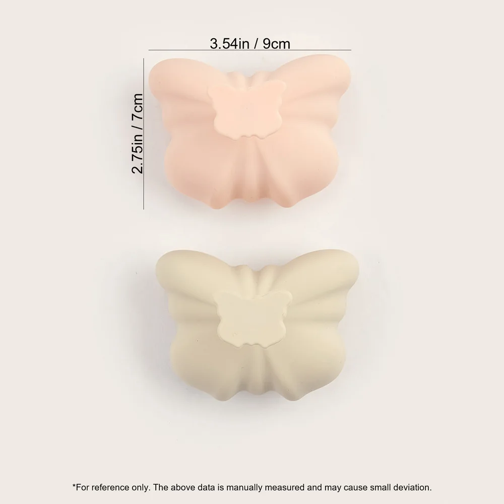 فرشاة غسيل الشعر من السيليكون، مدلك فروة الرأس على شكل فراشة، ناعمة ولطيفة للشامبو، أداة العناية بفروة الرأس #4