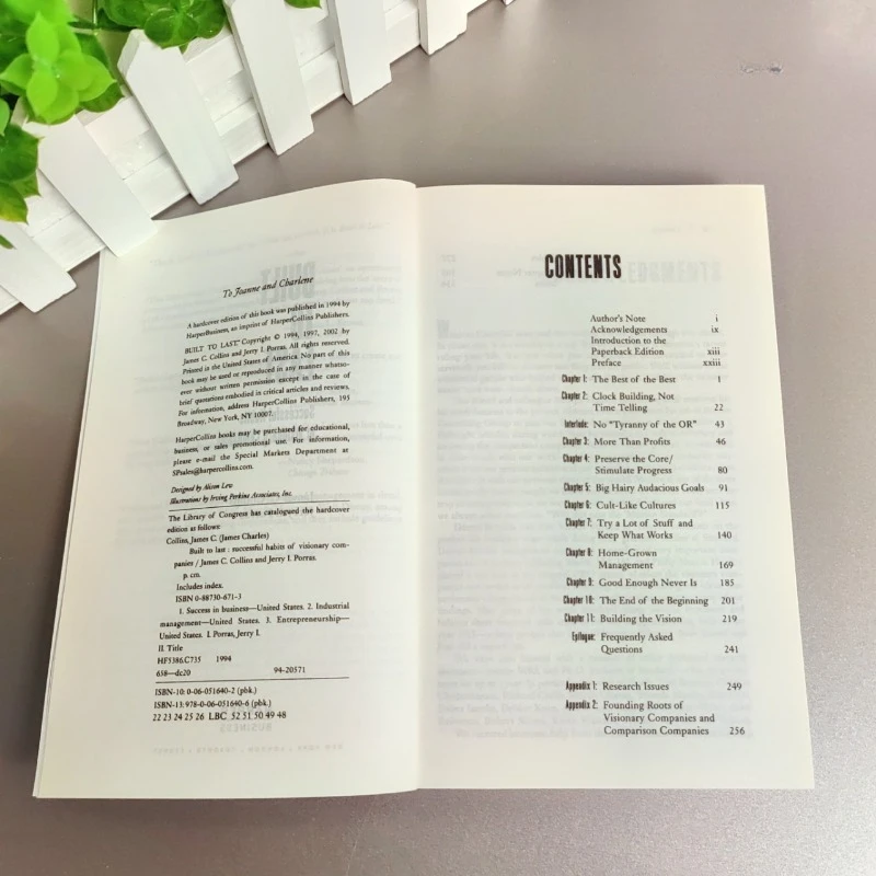 Construído para durar de Jim Collins, hábitos exitosos de empresas visitarias, libro de bolsillo en Libros en inglés