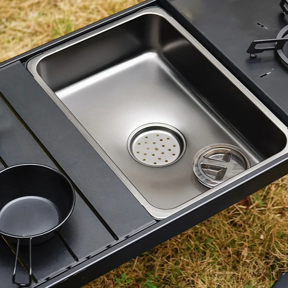 

High Performance Portable Cooking Sink Featuring Advanced Waste Interception Technology for Campers' Convenience