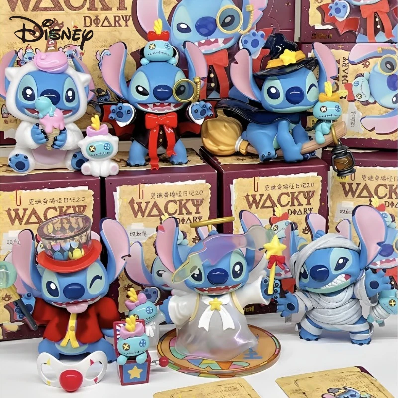 

Lilo and Stitch Disney's Bizarre Diary 2.0 Blind Box Kawaii Cartoon Anime Printed Accessories Doll Ornament Christmas Gift
