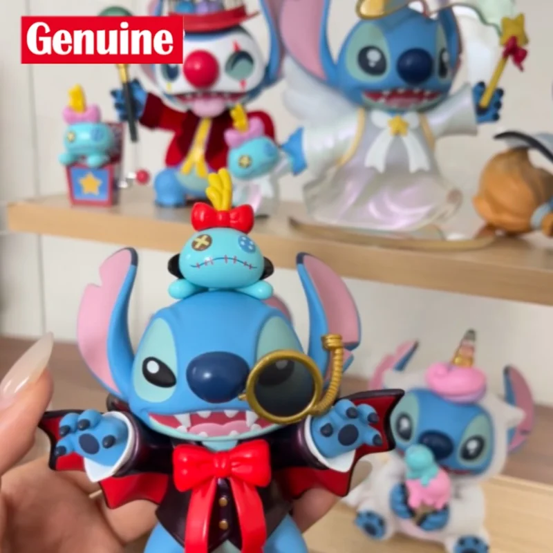 Genuine Disney Stitch Funny Diary 2.0 Series Tide Play Cute Blind Box Hand Model Decoration Holiday Birthday Gifts To Friends