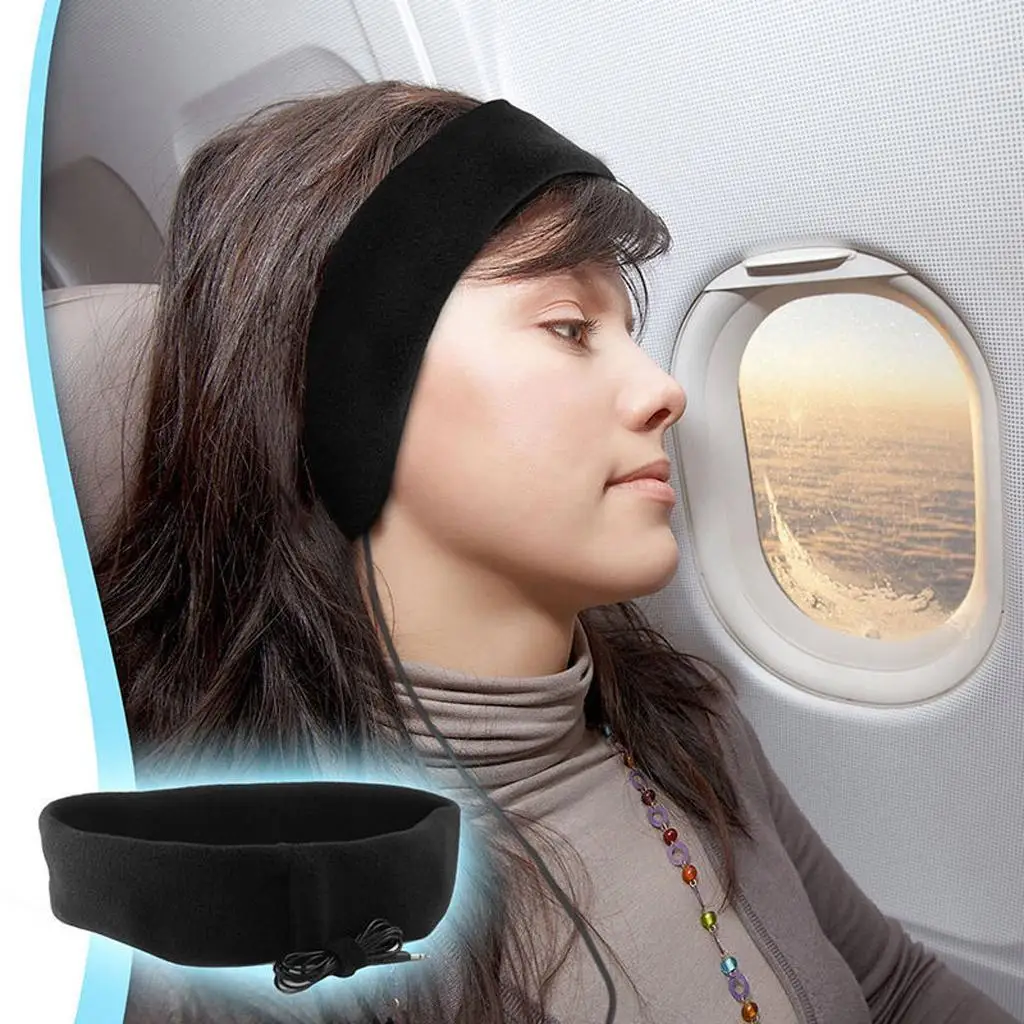 Sleep Headphones Eye Mask High Quality Comfortable Sleep Headband Headphones with Cable for Students and Co-eds