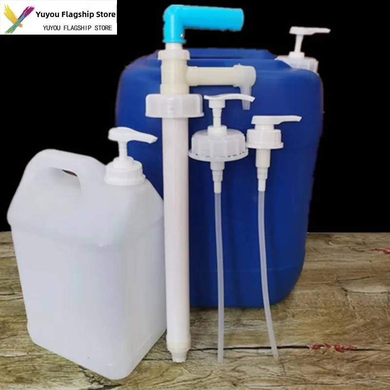 Plastic Bucket Squeezer Pump Head Anti-Theft Cap for Laundry Liquid Bottle Detergent Pump for 20L Chemical Barrel Phosphoric ...